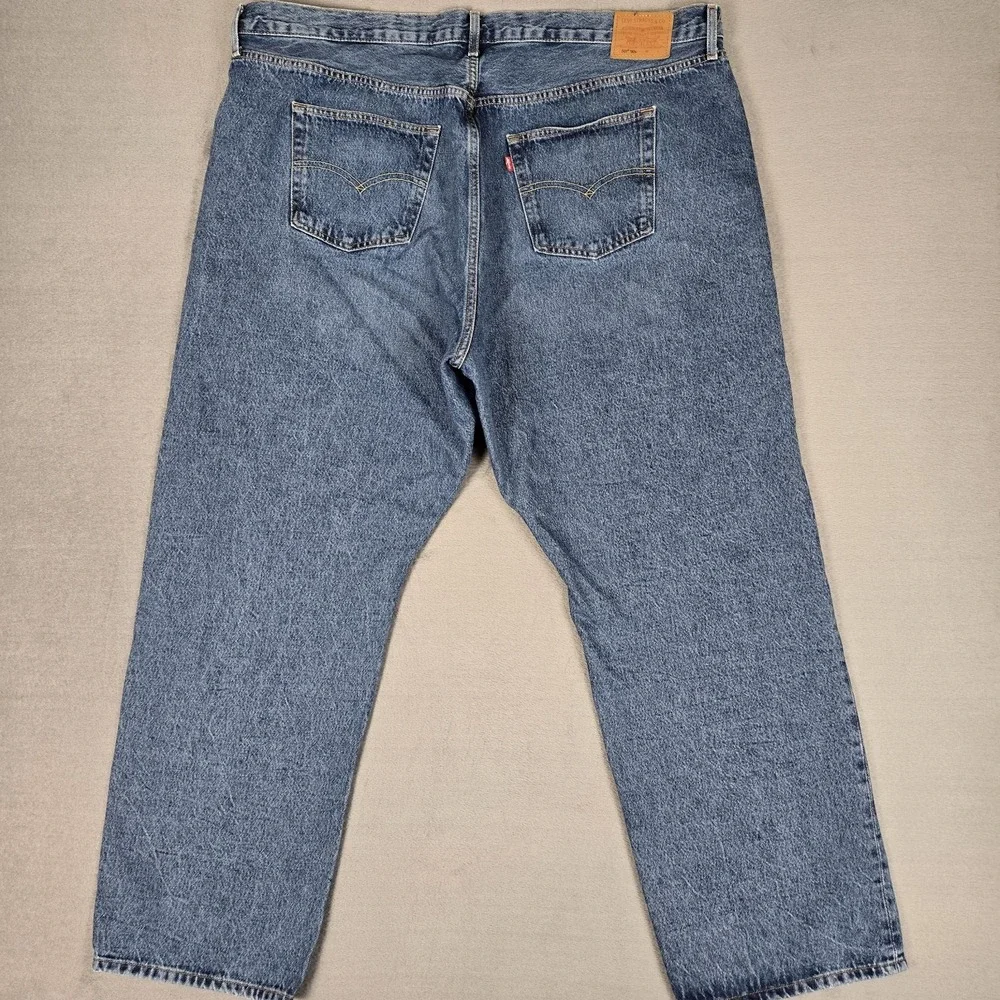 Levi's Jeans Womens 22W 501 90s Straight Denim Button Fly Classic Premium Blue